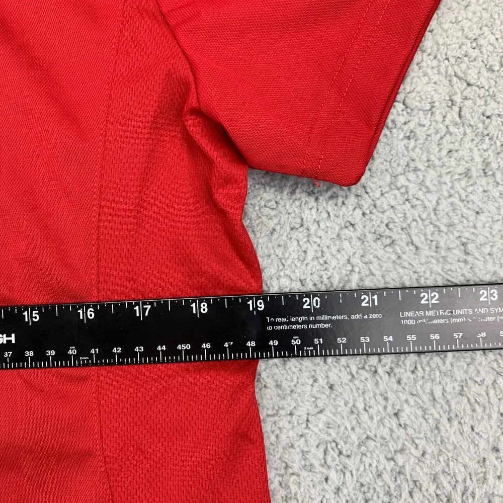 Extreme Performance Polo Shirt Women's Large Red Short Sleeve Golf‎ Rugby NEW